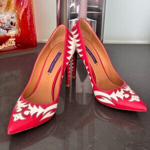 Unique Design: Ralph Lauren Purple Label Whipstitch Heels